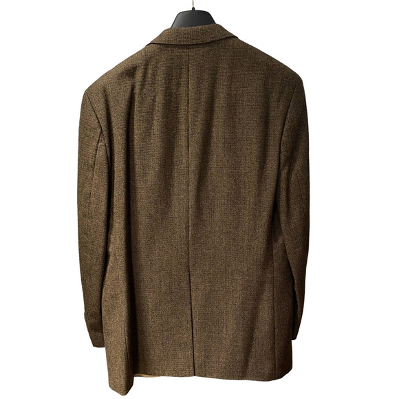 Men's 44L LAUREN RALPH LAUREN Lambs' Wool LELA Sport Coat Blazer Jacket Brown - Picture 6 of 16